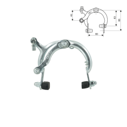 Jgo frenos balon acero cromado 63/85mm wag