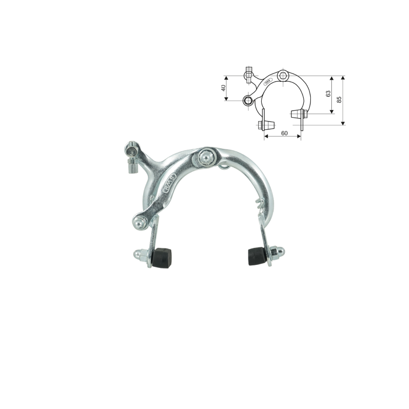 Jgo frenos balon acero cromado 63/85mm wag