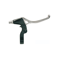 Jgo manetas freno aluminio tres dedos negro/plata