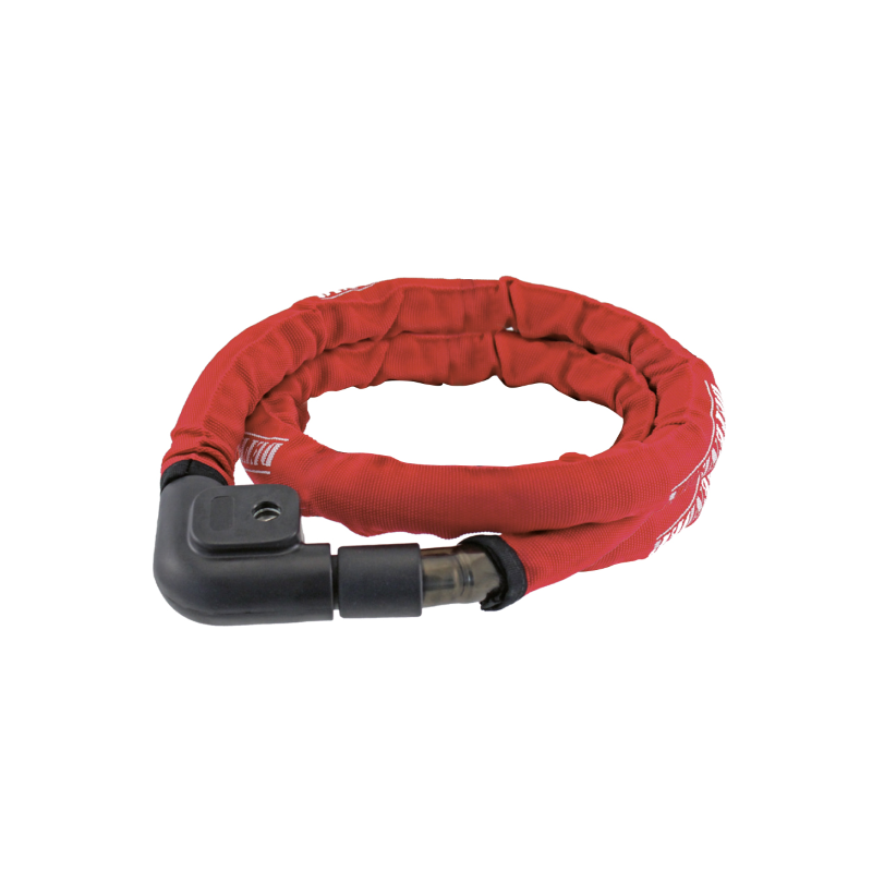 Candado cable reforzado pitone ø 22 - negro rojo