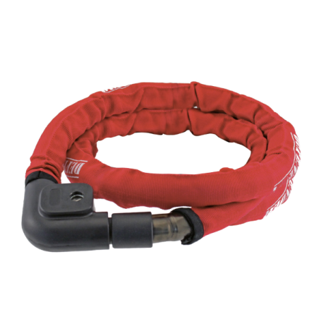Candado cable reforzado pitone ø 22 - negro rojo