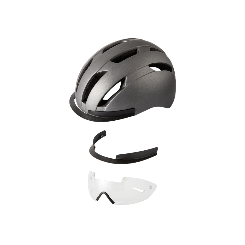 Casco e-way - l (58-62 cm), plata