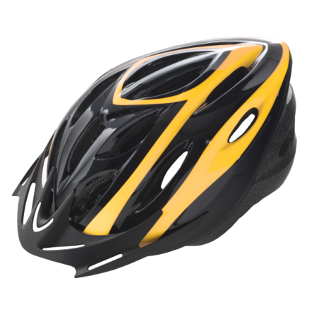 Casco rider - m (54-58 cm), negro amarillo