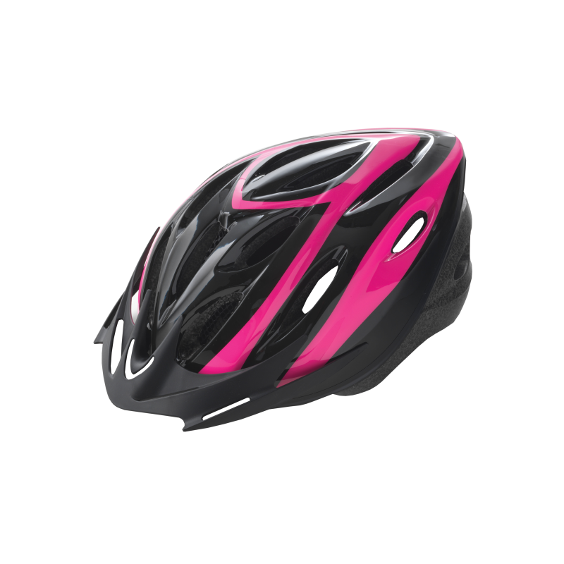 Casco rider - l (58-61 cm), negro rosa