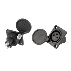 Enchufe de panel de 3 pines para bater¡a de litio