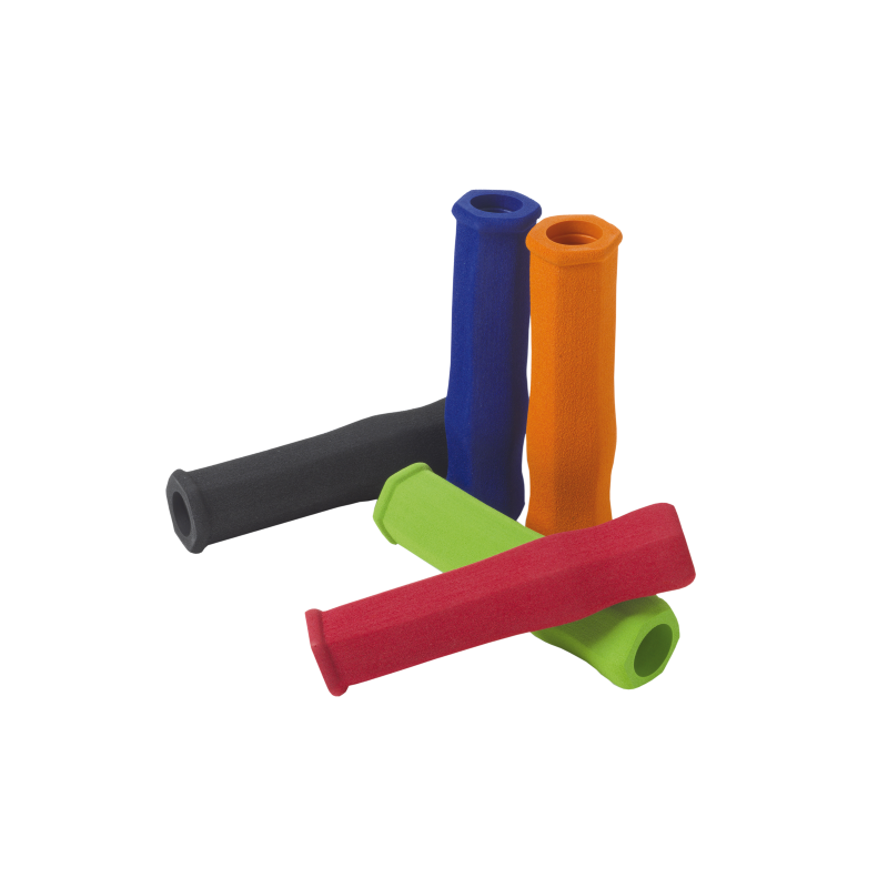 Puños hexagonales de neopreno, 125mm, color rojo