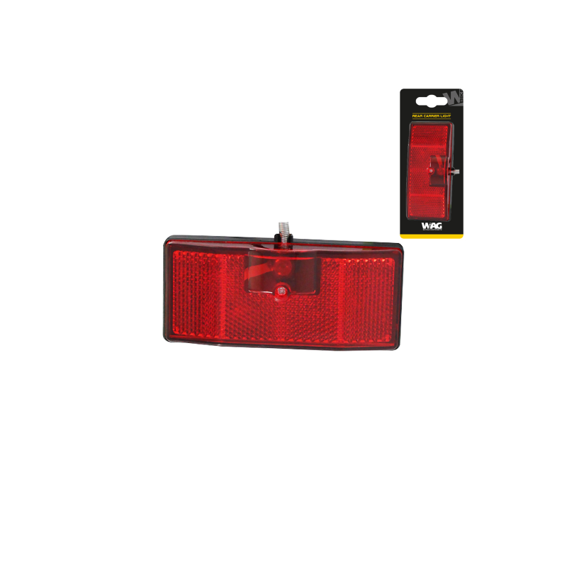 Piloto trasero portabultos para dinamo + 2 reflex