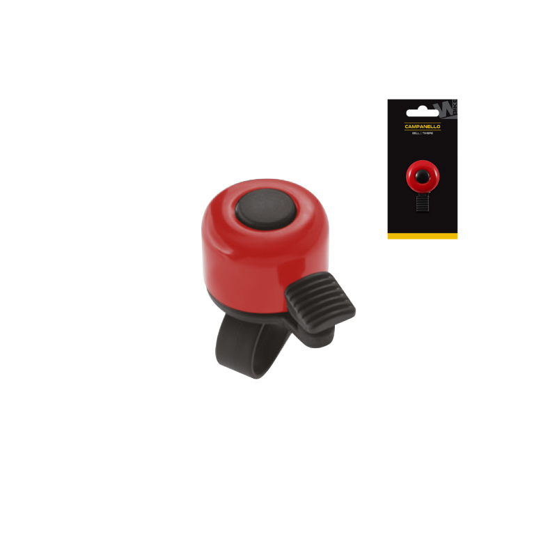 Timbre din din, color rojo, paquete individual