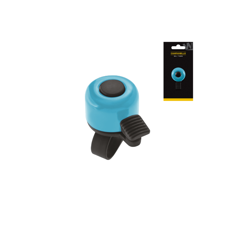 Timbre din din, color azul claro, paquete individu