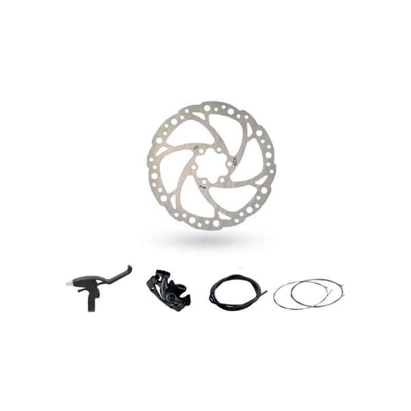 Kit pinza + maneta mec., delantero, 160mm dx-2005