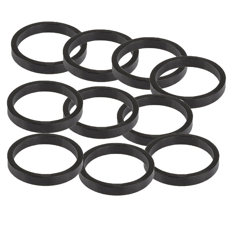 Bolsa 10 arandelas direccion alum. 1/8   5mm negro