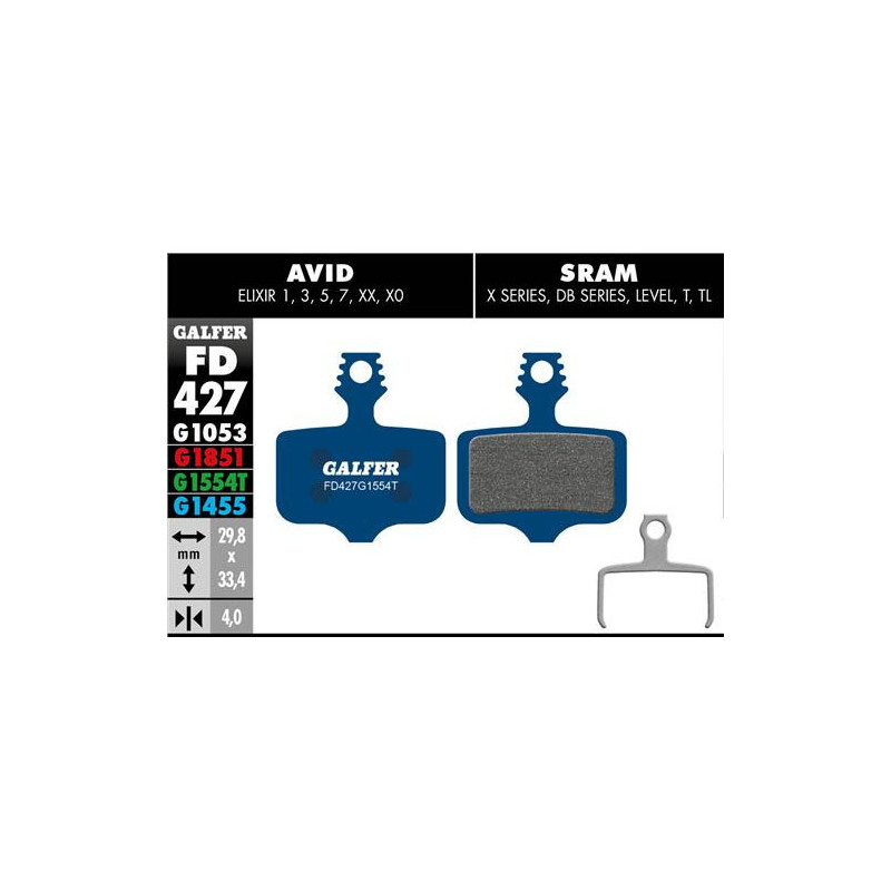 Pastillas fd avid elixir  xx,x0,x7,x9 sram galfer