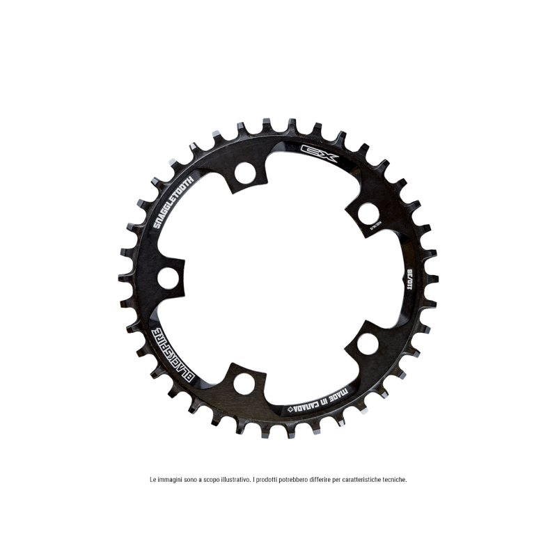 Plato cyclocross 42d 110mm snaggletooth 1x11v 5 tornillos negro