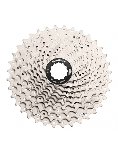 Cassette sunrace 10v 11/36 metallic silver