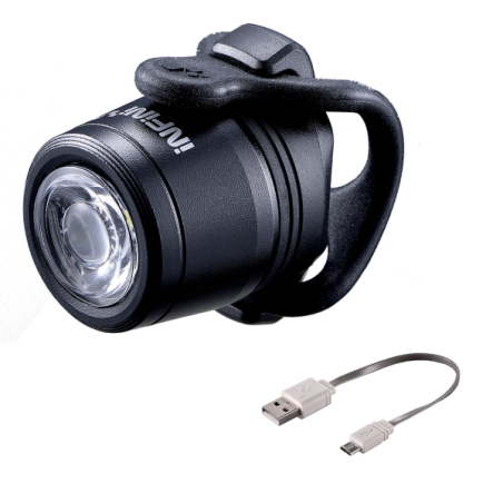 Luz delantera mini luxo aluminio, 1 led blanco, us