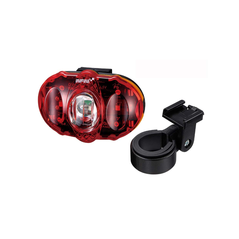 Piloto trasero infini   bat   3 leds rojos / 2 fun