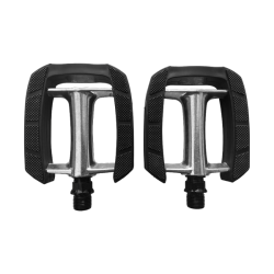 50 pedales comfort city aluminio plata negro