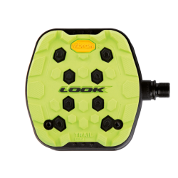 Pedales trail grip amarillo fluor