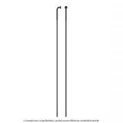 100 radios race inox j-bend 276mm negro