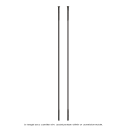 4 radios d-light inox straightpull 296mm negro