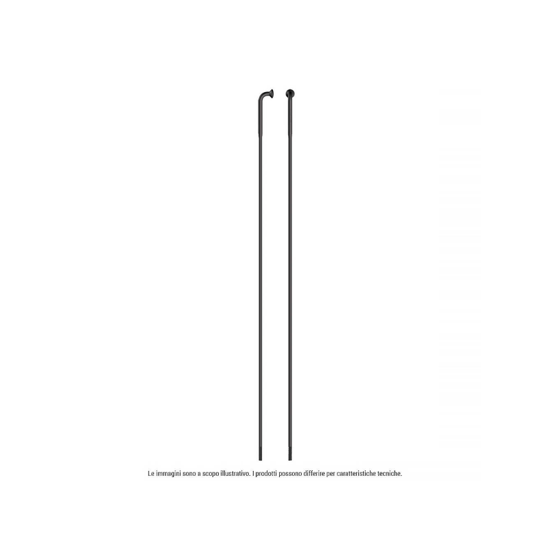 4 radios fuertes inox j-bend 135mm negro