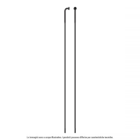4 radios fuertes inox j-bend 135mm negro