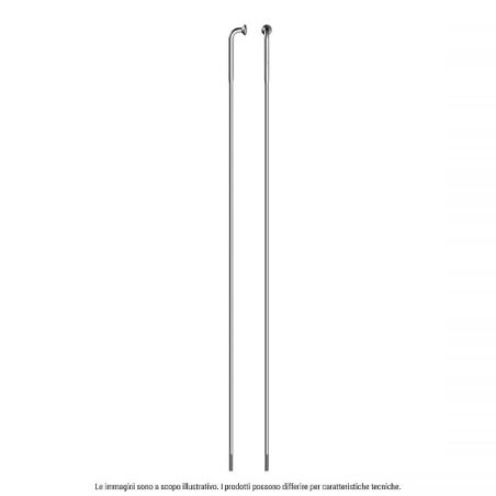 4 radios fuertes inox j-bend 165mm plata