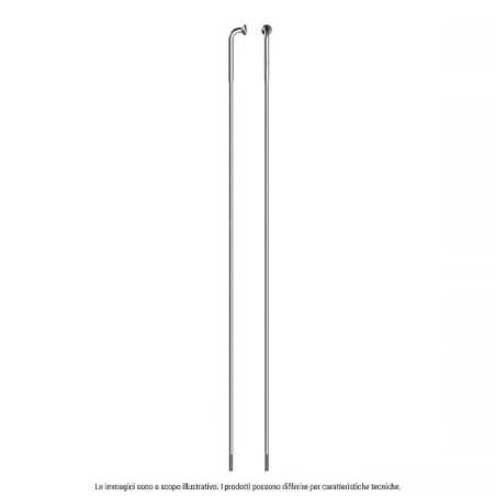 4 radios fuertes inox j-bend 268mm plata
