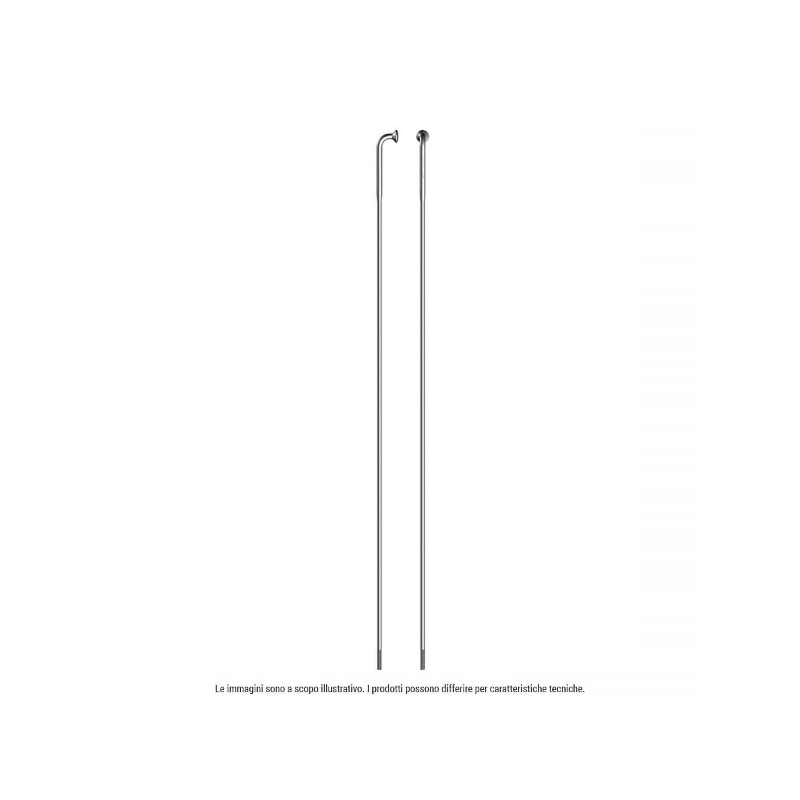 4 radios fuertes inox j-bend 270mm plata