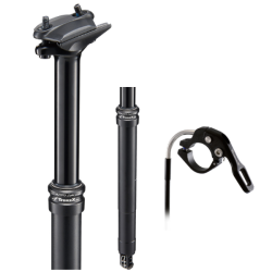 Tija telescopica 27.2x377mm/90mm cable interno negra