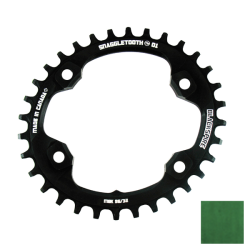 Plato 34d snaggletooth oval asimetrico bcd 96mm 4t shimano m8000/7000 verde