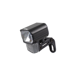 Luz delantera horquilla metal cuadrado - negro