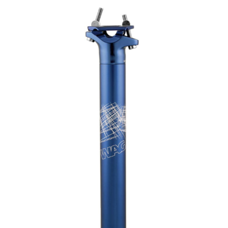 Tija de sillin sp-53 - 31.6 x 350 mm, azul anodiza