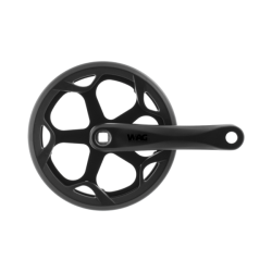 Juego de bielas y platos solid con protector de pl