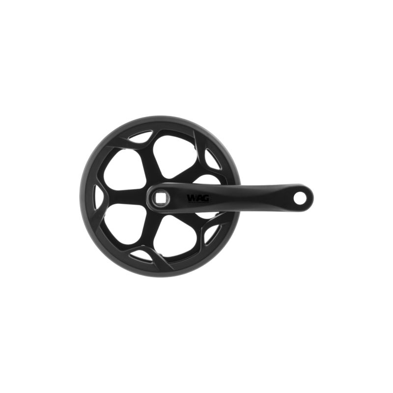 Juego de bielas y platos solid con protector de pl