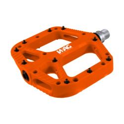 Pedales planos - naranja