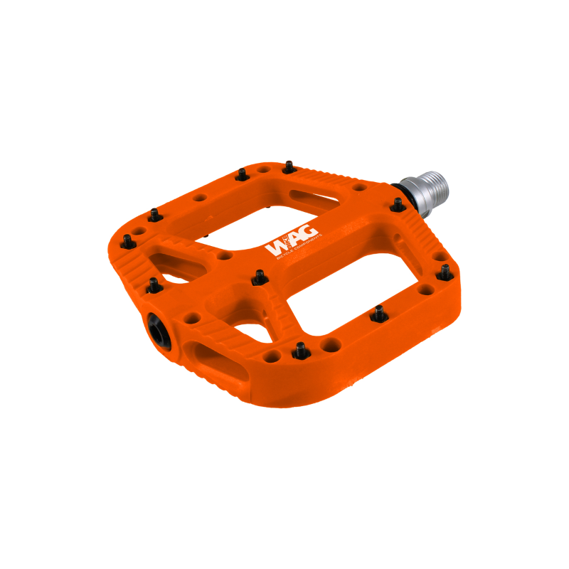Pedales planos - naranja