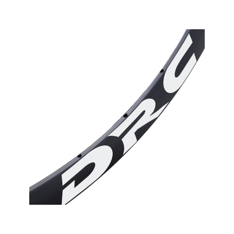 Llanta 700 aluminio tubular negra/blanco 32t