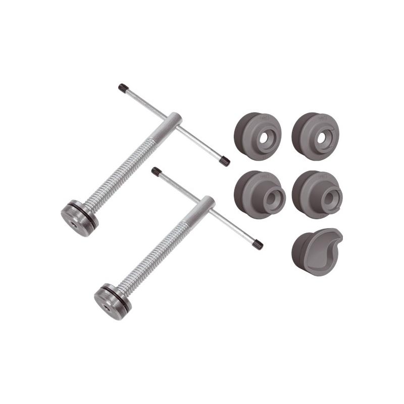 Set par de husillos de repuesto banco de trabajo incluye 5 adaptadores