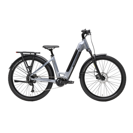 Bicicleta x-over e-bike lady azul antacita