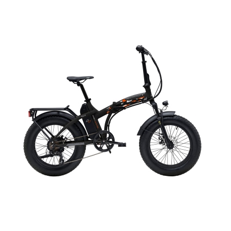 Bicicleta fat bug fold e-bike 20"  plegable negra