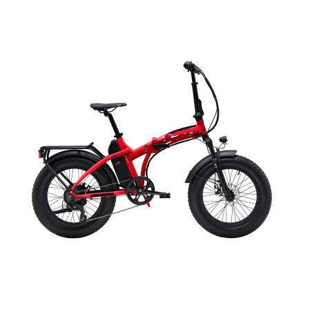 Bicicleta fat bug fold e-bike 20"  plegable roja