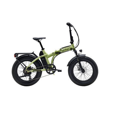 Bicicleta fat bug fold e-bike 20"  plegable verde