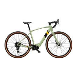 Bicicleta esir gravel e-bike t-m verde mate claro