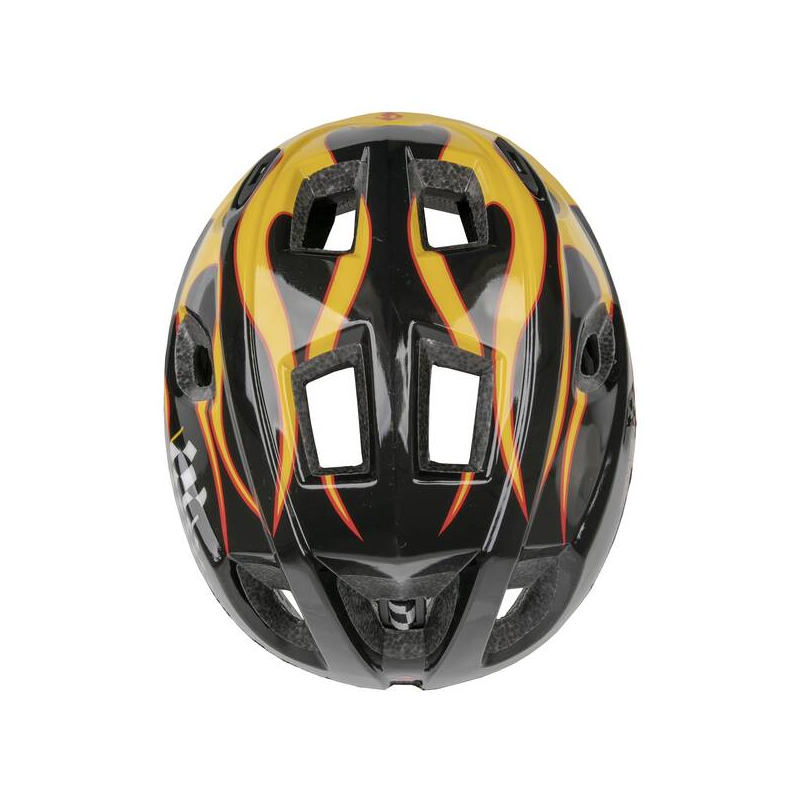 Casco junior race amarillo/negro  t.s