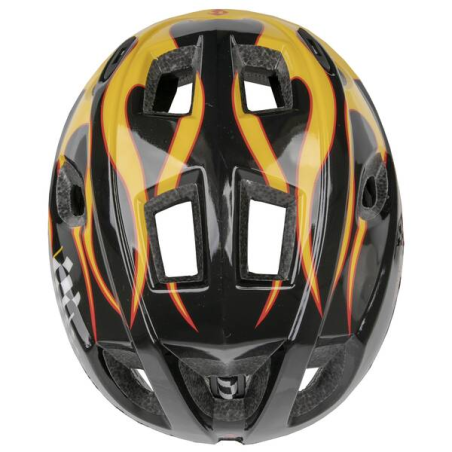 Casco junior race amarillo/negro  t.s