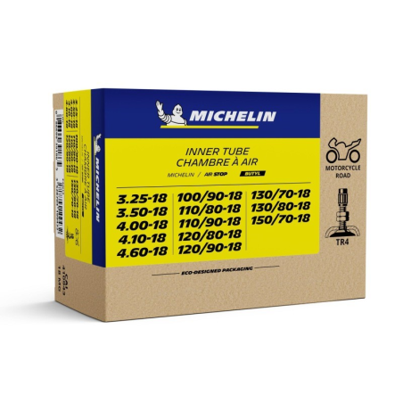 Camara para moto michelin 18 mg valvula tr4