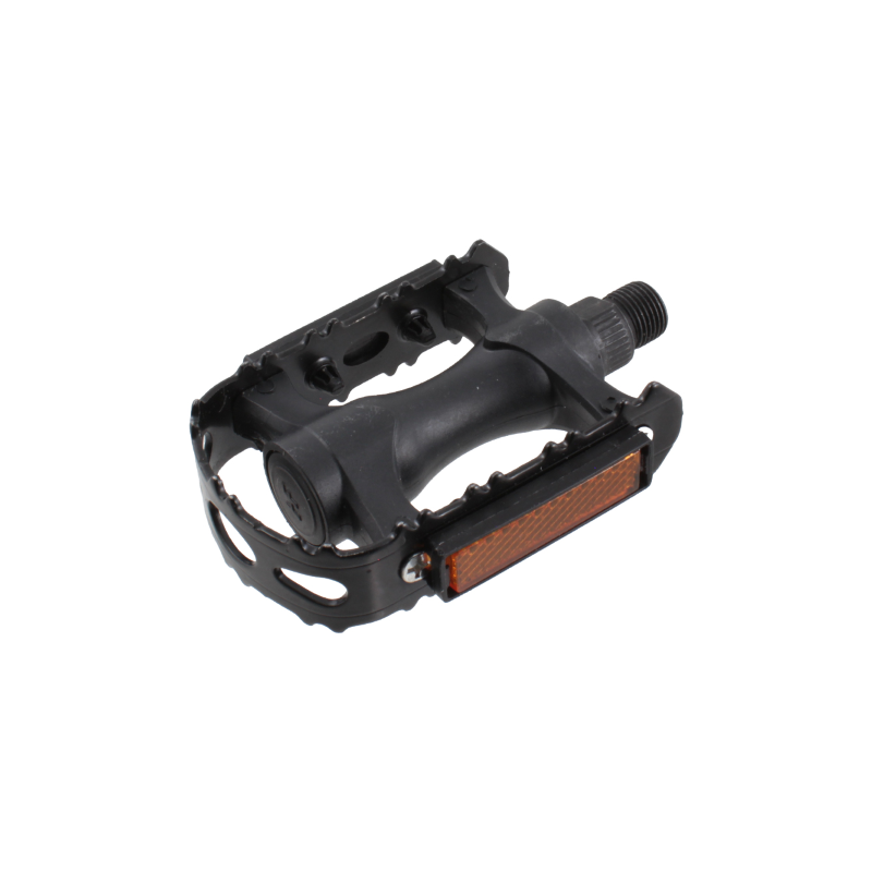 Par pedales acero/nylon mtb negro 9/16