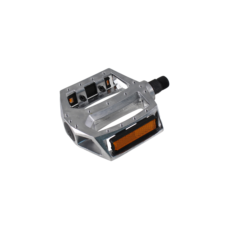 Par pedales bmx aluminio rosca 1/2   plata