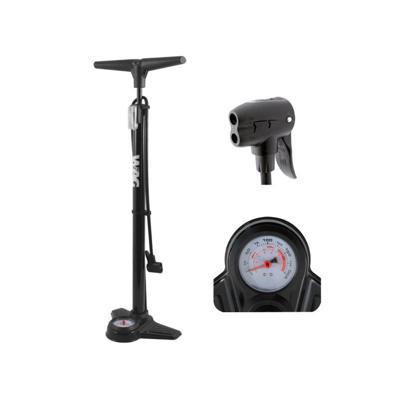 Bomba taller basic plus acero con manometro wag